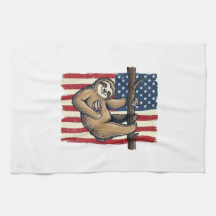 Patriotisk Loungrafisk Vintage Gravyr Tröja Design Kökshandduk