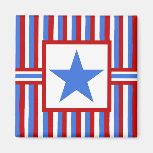Patriotisk magnet för modern amerikan för Folk