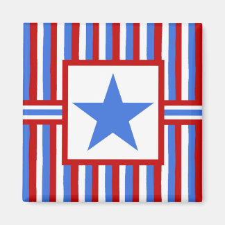 Patriotisk magnet för modern amerikan för Folk