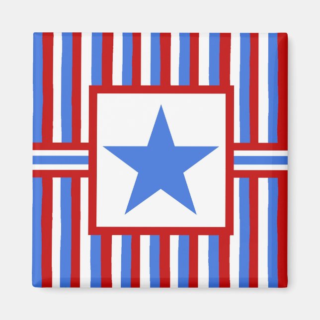 Patriotisk magnet för modern amerikan för Folk (Framsidan)