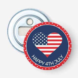 Patriotisk marinblå, USA-flaggans hjärta 4 juli Flasköppnare