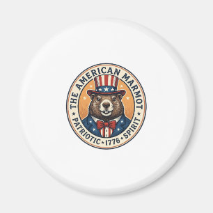 Patriotisk Markmus Gravyr på Gammal Stil T-Shirt D Magnet