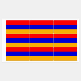 Patriotisk märkning med flagga av Armenien Klistermärke