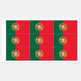 Patriotisk märkning med flagga av Portugal Klistermärke