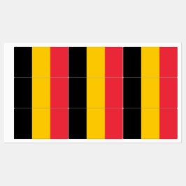 Patriotisk märkning med flagga Belgien Klistermärke