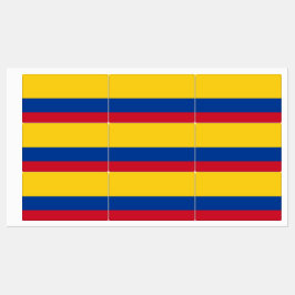 Patriotisk märkning med flagga Colombia Klistermärke