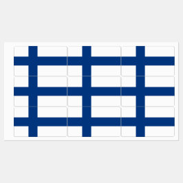 Patriotisk märkning med flagga från Finland Klistermärke