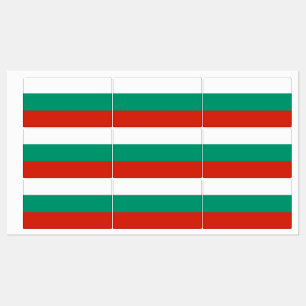 Patriotisk märkning med flagga till Bulgarien Klistermärke