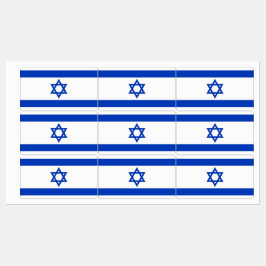 Patriotisk märkning med flagga till Israel Klistermärke