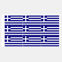 Patriotisk märkning med Greklands flagga