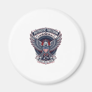 Patriotisk Metal Vingar Patriot Musik Rock Metal P Magnet