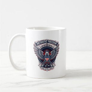 Patriotisk Metal Wings Patriotmusik Rock Metal Pat Kaffemugg