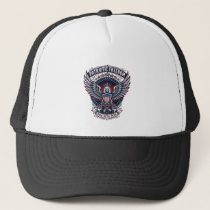 Patriotisk Metal Wings Patriotmusik Rock Metal Pat Keps