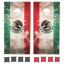 Patriotisk mexikansk Flagga Inspired Distress-utse