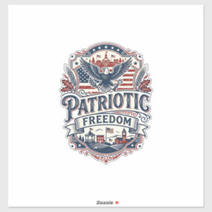 Patriotisk Midwest Småstad Stolt Vector Grafik Klistermärken