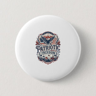 Patriotisk Midwest Småstad Stolt Vector Grafik  Knapp