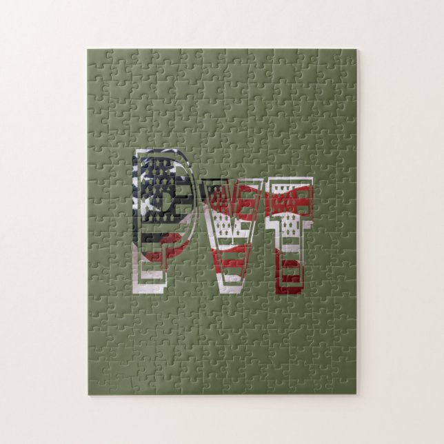 Patriotisk militär unik Fantastisk Pussel (Vertikal)