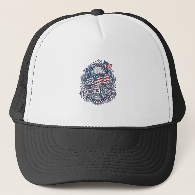 Patriotisk Milkshake Americana Keps (Framsida)
