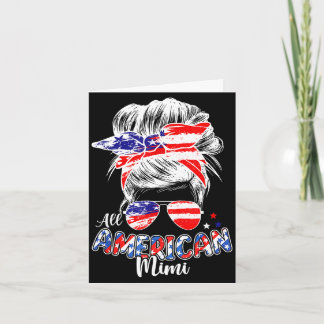 Patriotisk mimi 4 juli röslig bunsfrisyr kort
