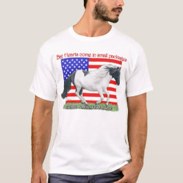 Patriotisk miniatyrhäst t-shirt