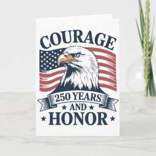Patriotisk Mod Hedrande Arv USA Tema Kort