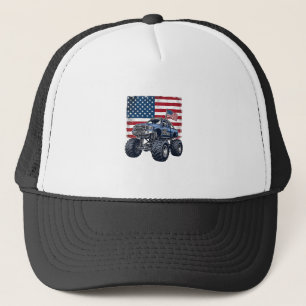 Patriotisk monstertruck vintage gravyr design_1 keps