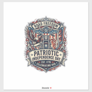 Patriotisk motor patriot motorcykel frihet patriot klistermärken