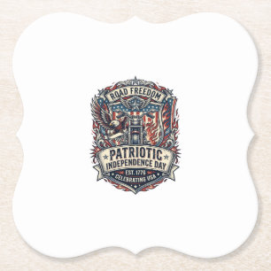 Patriotisk motor patriot motorcykel frihet patriot underlägg papper