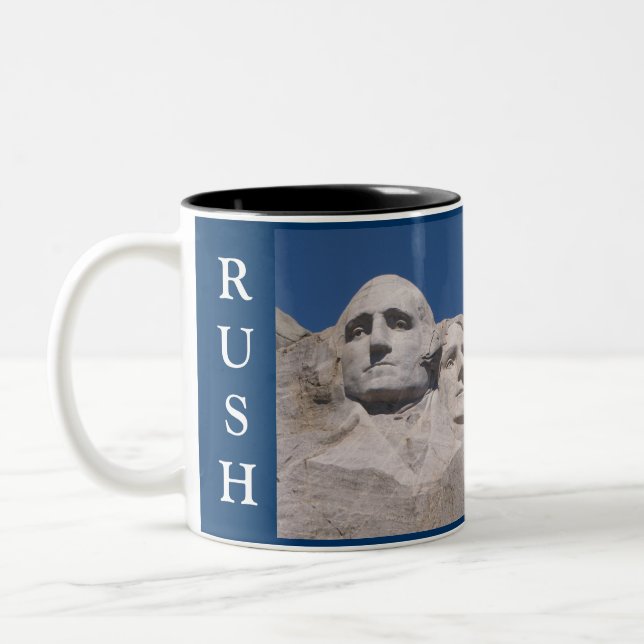 Patriotisk Mount Rushmore mugg (Vänster)