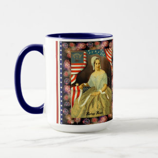 Patriotisk mugg för Betsy Ross flagga