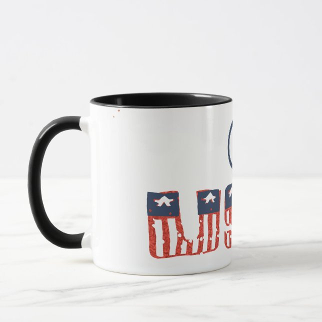 Patriotisk mugg med frihetsklockan (Vänster)