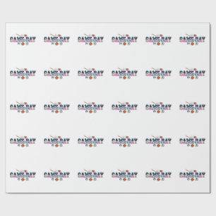 Patriotisk Multi Sport Spel Dags Säsong Amerikansk Presentpapper