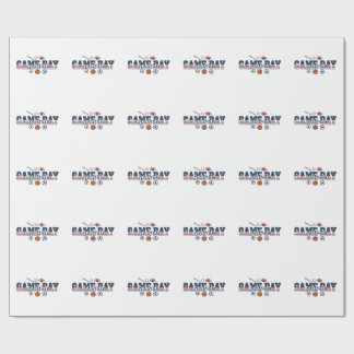 Patriotisk Multi Sport Spel Dags Säsong Amerikansk Presentpapper