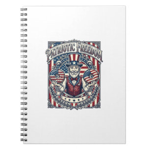 Patriotisk munkälskare vektor grafisk t-shirt_1 anteckningsbok