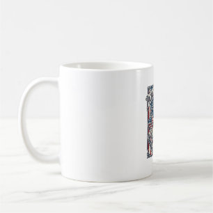 Patriotisk munkälskare vektor grafisk t-shirt_1 kaffemugg