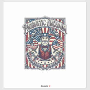 Patriotisk munkälskare vektor grafisk t-shirt_1 klistermärken
