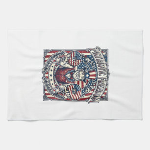 Patriotisk munkälskare vektor grafisk t-shirt_1 kökshandduk