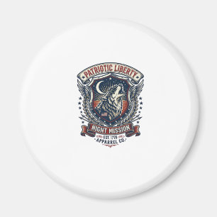 Patriotisk nattmission Patriot Wolf Militärisk ins Magnet