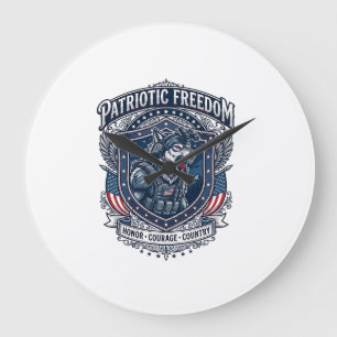 Patriotisk nattmission Patriot Wolf Militärisk ins Stor Klocka