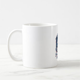 Patriotisk nattmission Patriot Wolf Militärt inspi Kaffemugg