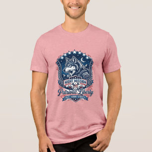 Patriotisk nattuppdrag Patriot Wolf Militärisk ins T Shirt