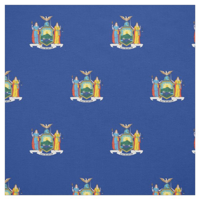 Patriotisk New York statlig flagga Tyg (Provkarta)