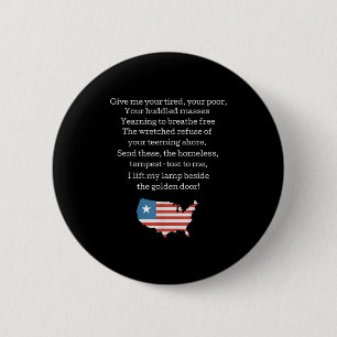 Patriotisk Ny Koloss Emma Lazarus Citat Usa Presen Knapp