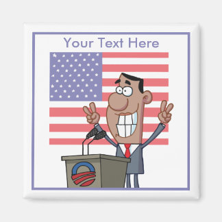 Patriotisk Obama magnet