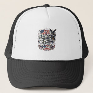 Patriotisk och stolt vintage fjärde juli keps