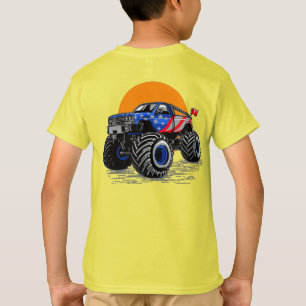Patriotisk Off Road Monster Truck Äventyr T Shirt