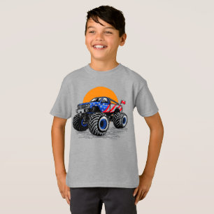 Patriotisk Off Road Monster Truck Äventyr T Shirt