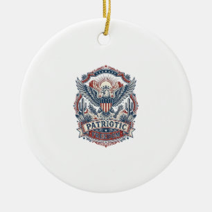 Patriotisk öken sydväst stolthet vektor grafik t-s julgransprydnad keramik
