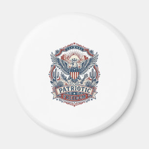 Patriotisk öken sydvästra stolthet vektor grafik t magnet