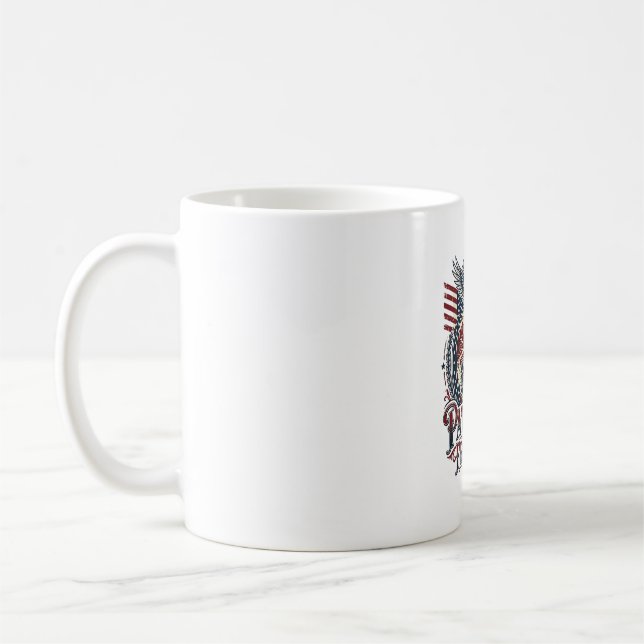 Patriotisk ökenvägsutforskare kaffemugg (Vänster)